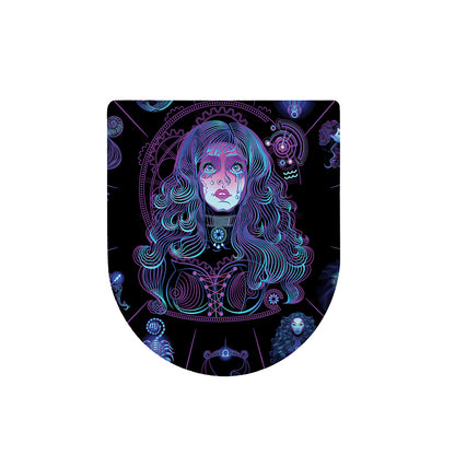 Aquarius And Astrological Signs Print Toilet Lid Cover