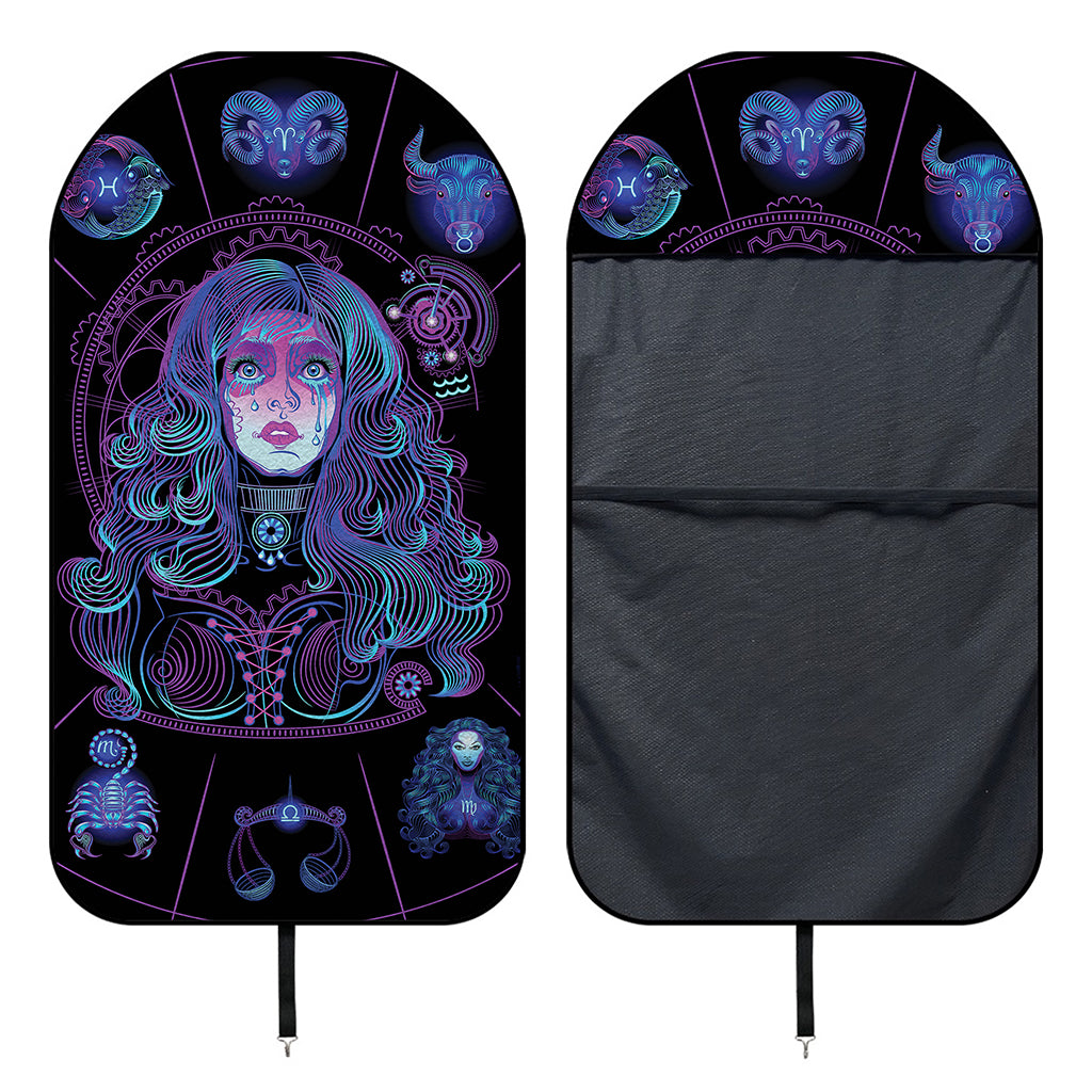Aquarius And Astrological Signs Print Waterproof Car Seat Cover