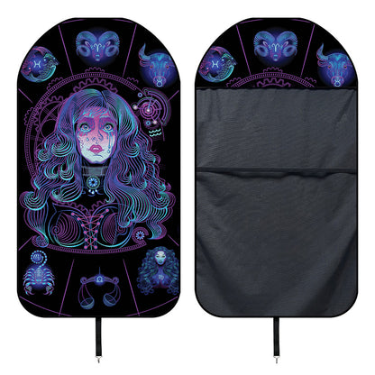 Aquarius And Astrological Signs Print Waterproof Car Seat Cover