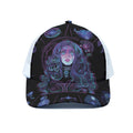 Aquarius And Astrological Signs Print White Mesh Trucker Hat