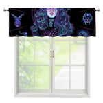 Aquarius And Astrological Signs Print Window Valance