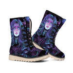 Aquarius And Astrological Signs Print Winter Boots