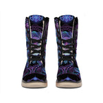 Aquarius And Astrological Signs Print Winter Boots