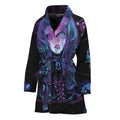 Aquarius And Astrological Signs Print Women's Bathrobe