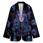 Aquarius And Astrological Signs Print Women's Blazer