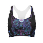 Aquarius And Astrological Signs Print Women's Sports Bra