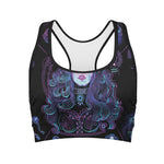 Aquarius And Astrological Signs Print Women's Sports Bra