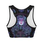 Aquarius And Astrological Signs Print Women's Sports Bra