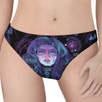 Aquarius And Astrological Signs Print Women's Thong