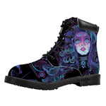 Aquarius And Astrological Signs Print Work Boots