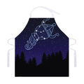 Aquarius Constellation Print Adjustable Apron