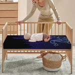 Aquarius Constellation Print Baby Crib Sheet