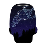 Aquarius Constellation Print Baby Seat Cover