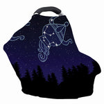 Aquarius Constellation Print Baby Seat Cover