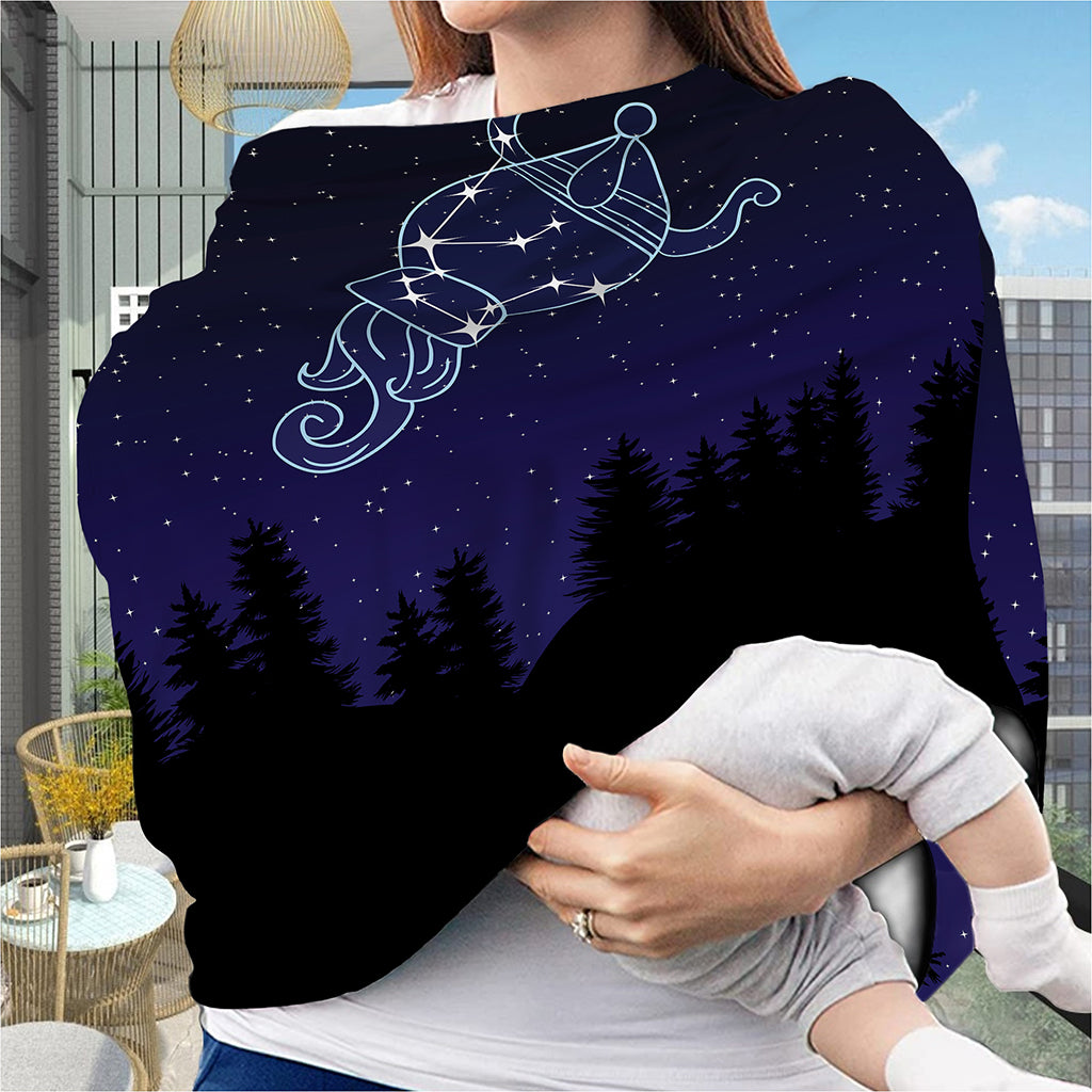 Aquarius Constellation Print Baby Seat Cover