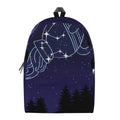 Aquarius Constellation Print School Backpack