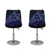 Aquarius Constellation Print Bar Stool Covers