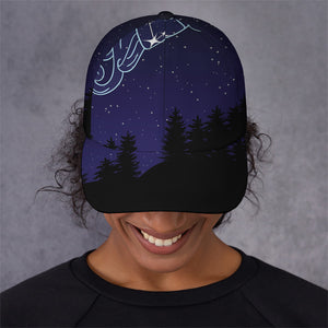 Aquarius Constellation Print Baseball Cap