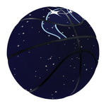 Aquarius Constellation Print Basketball