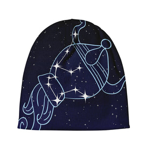 Aquarius Constellation Print Beanie