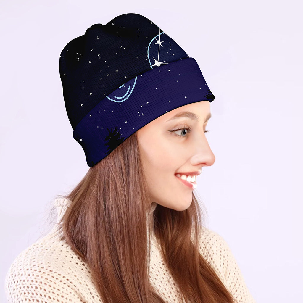 Aquarius Constellation Print Beanie