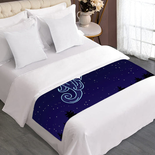 Aquarius Constellation Print Bed Runner