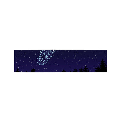 Aquarius Constellation Print Bed Runner