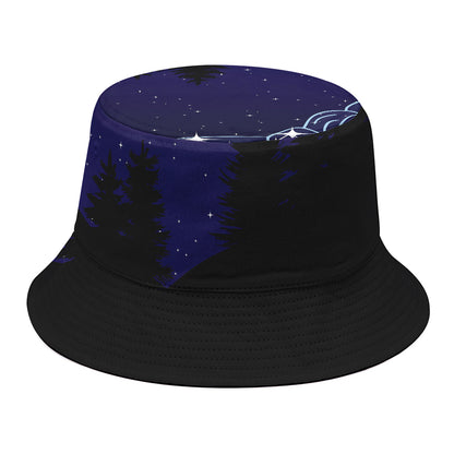 Aquarius Constellation Print Bucket Hat