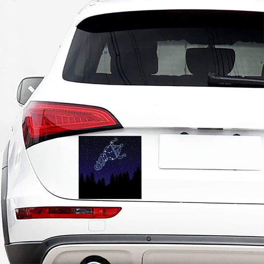 Aquarius Constellation Print Car Sticker