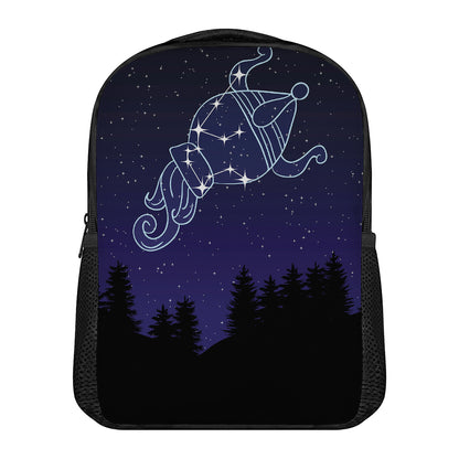 Aquarius Constellation Print Casual Backpack
