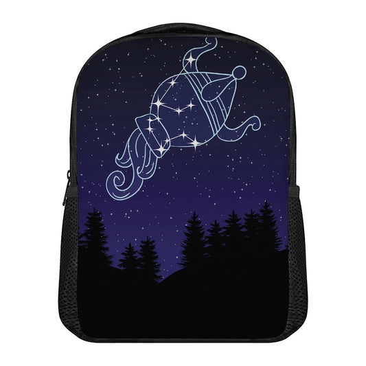 Aquarius Constellation Print Casual Backpack