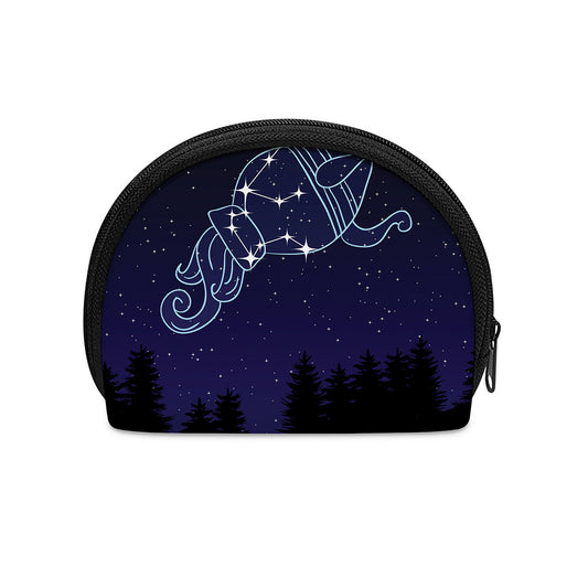 Aquarius Constellation Print Coin Purse