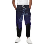 Aquarius Constellation Print Cotton Pants
