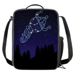 Aquarius Constellation Print Crossbody Lunch Bag
