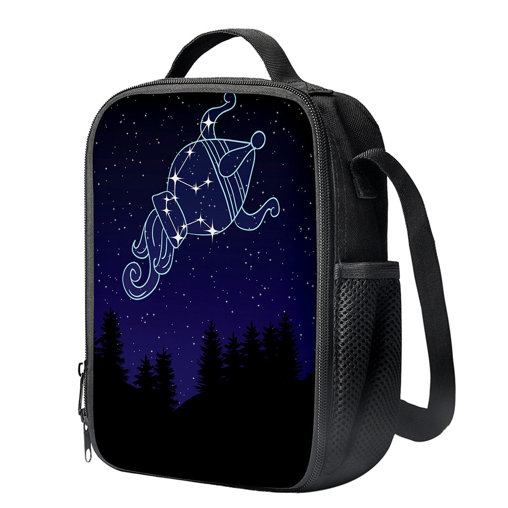 Aquarius Constellation Print Crossbody Lunch Bag