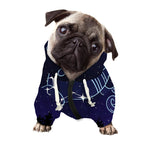 Aquarius Constellation Print Dog Zip Up Hoodie
