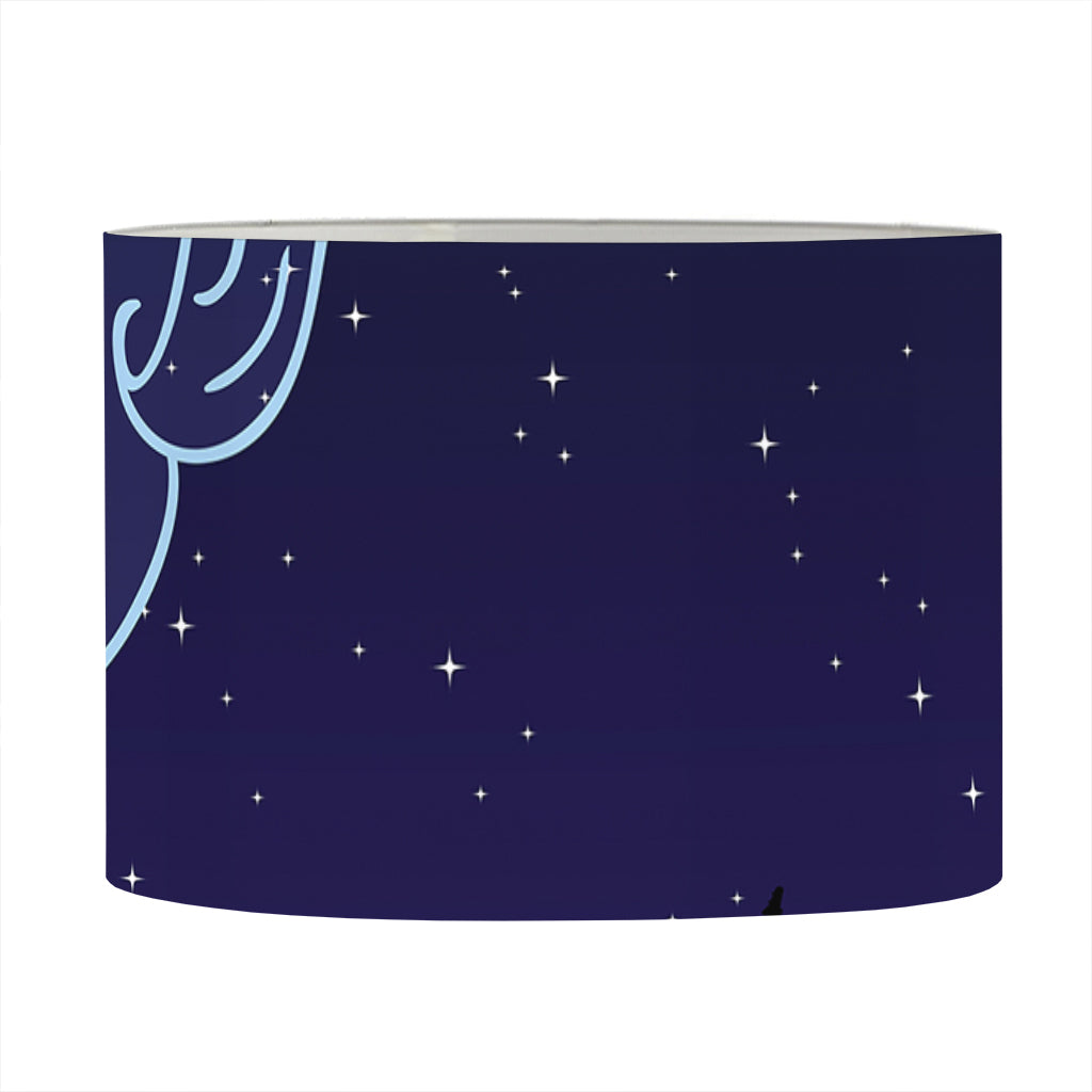 Aquarius Constellation Print Drum Lamp Shade