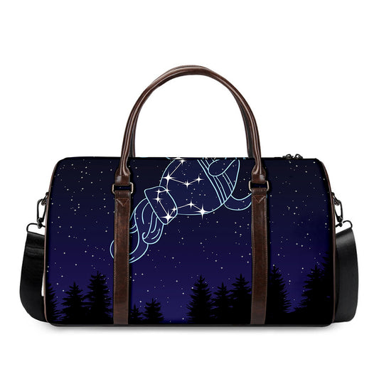 Aquarius Constellation Print Duffle Bag
