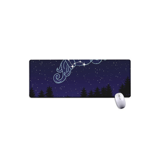 Aquarius Constellation Print Extended Mouse Pad