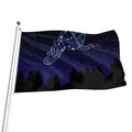 Aquarius Constellation Print Flag