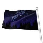Aquarius Constellation Print Flag