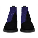 Aquarius Constellation Print Flat Ankle Boots