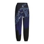 Aquarius Constellation Print Fleece Lined Knit Pants