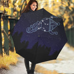 Aquarius Constellation Print Foldable Umbrella