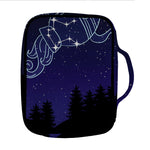Aquarius Constellation Print Front Pocket Bible Bag
