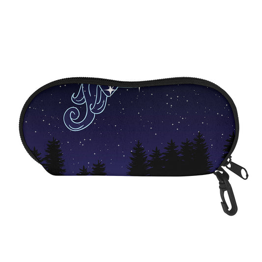Aquarius Constellation Print Glasses Case