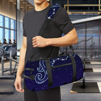 Aquarius Constellation Print Gym Bag