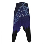 Aquarius Constellation Print Hammer Pants