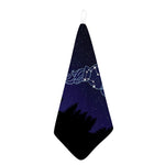 Aquarius Constellation Print Hand Towel