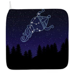 Aquarius Constellation Print Hand Towel